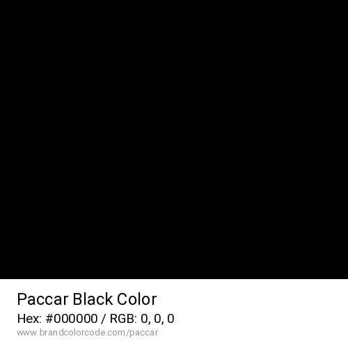 Paccar's Black color solid image preview