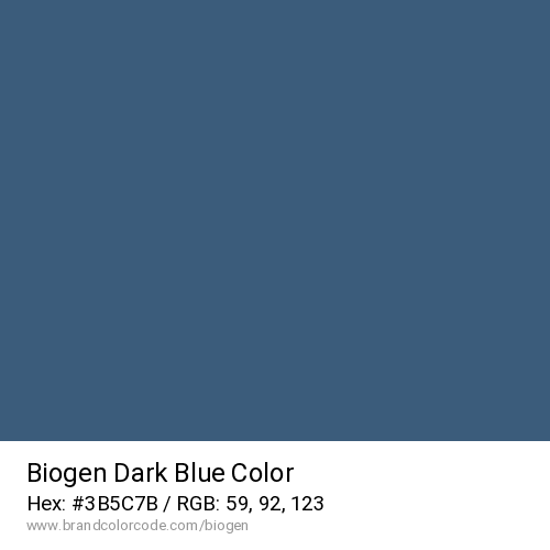 Biogen's Dark Blue color solid image preview