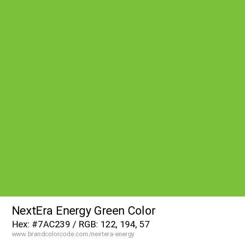 NextEra Energy's Green color solid image preview