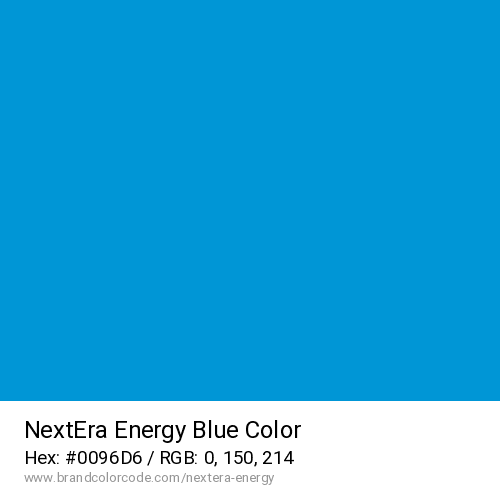 NextEra Energy's Blue color solid image preview