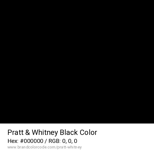Pratt & Whitney's Black color solid image preview