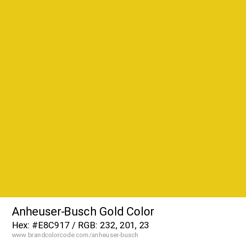 Anheuser-Busch's Gold color solid image preview