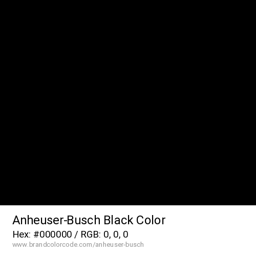 Anheuser-Busch's Black color solid image preview