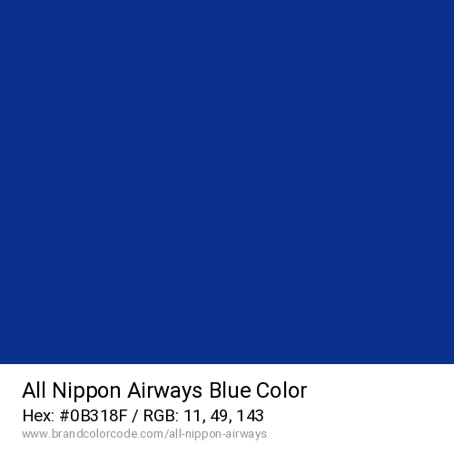 All Nippon Airways's Blue color solid image preview