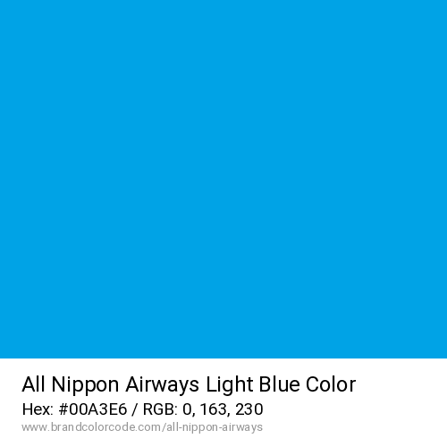 All Nippon Airways's Light Blue color solid image preview