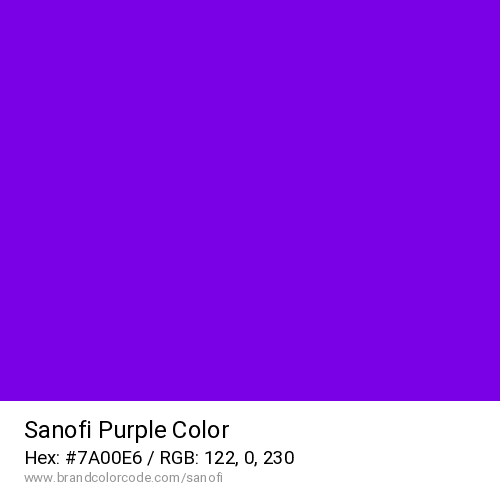 Sanofi's Purple color solid image preview