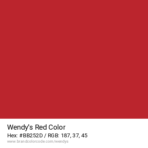 Wendy’s's Red color solid image preview
