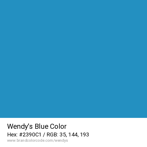 Wendy’s's Blue color solid image preview
