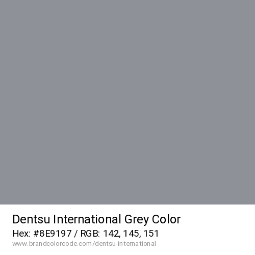 Dentsu International's Grey color solid image preview