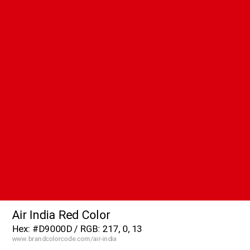 Air India's Red color solid image preview