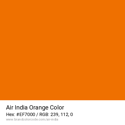 Air India's Orange color solid image preview