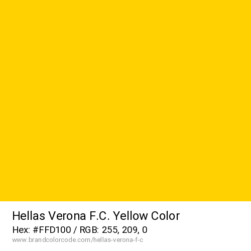 Hellas Verona F.C.'s Yellow color solid image preview