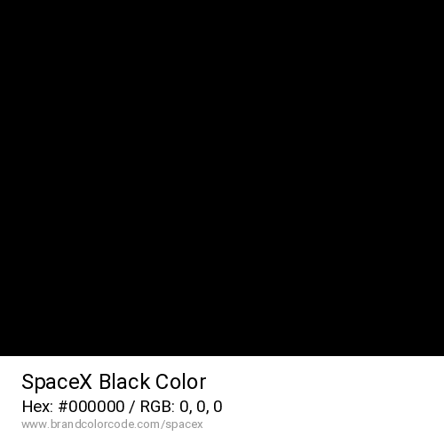 SpaceX's Black color solid image preview