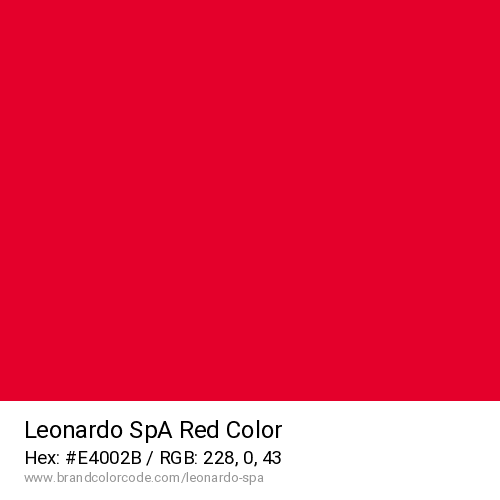Leonardo SpA's Red color solid image preview