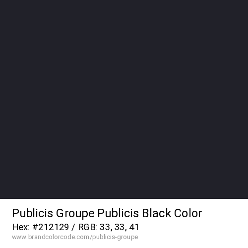 Publicis Groupe's Publicis Black color solid image preview