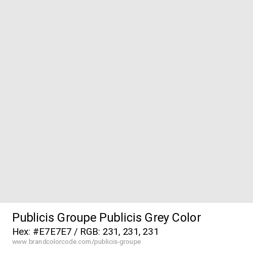 Publicis Groupe's Publicis Grey color solid image preview