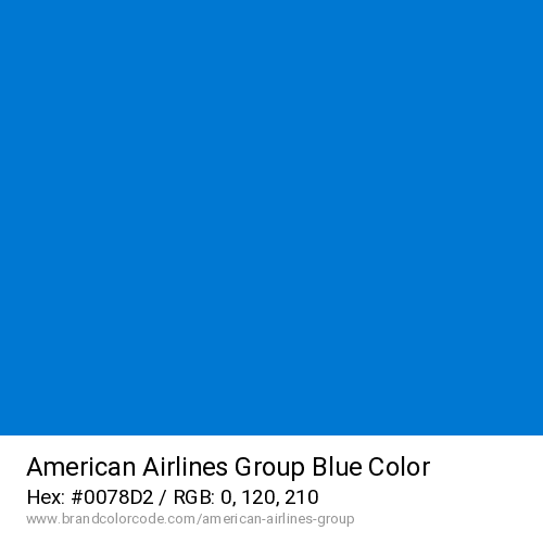 American Airlines Group's Blue color solid image preview