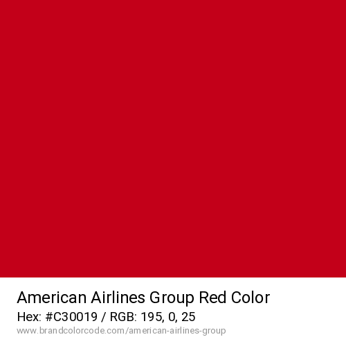 American Airlines Group's Red color solid image preview