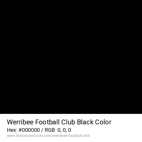Werribee Football Club's Black color solid image preview