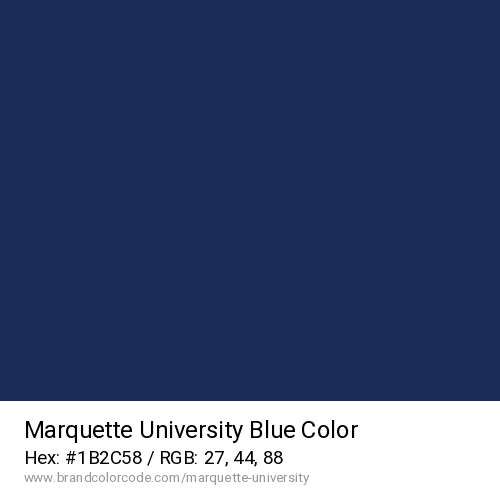 Marquette University's Blue color solid image preview