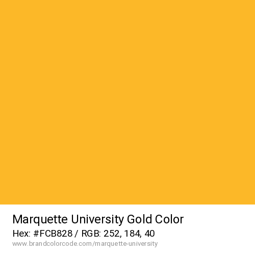 Marquette University's Gold color solid image preview