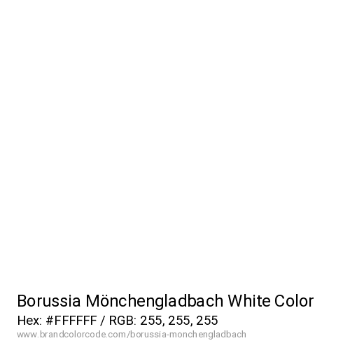 Borussia Mönchengladbach's White color solid image preview
