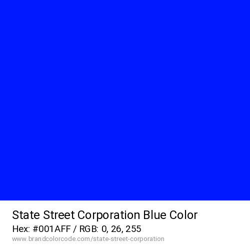 State Street Corporation's Blue color solid image preview
