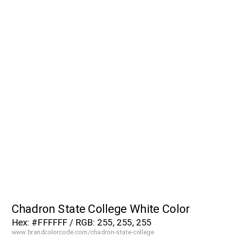 Chadron State College's White color solid image preview