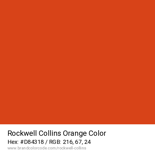 Rockwell Collins's Orange color solid image preview