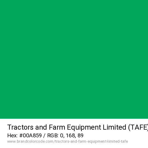 Tractors and Farm Equipment Limited (TAFE)'s Green color solid image preview