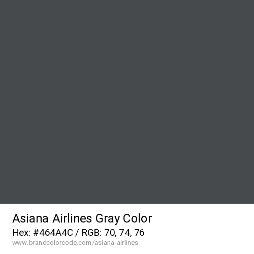 Asiana Airlines's Gray color solid image preview