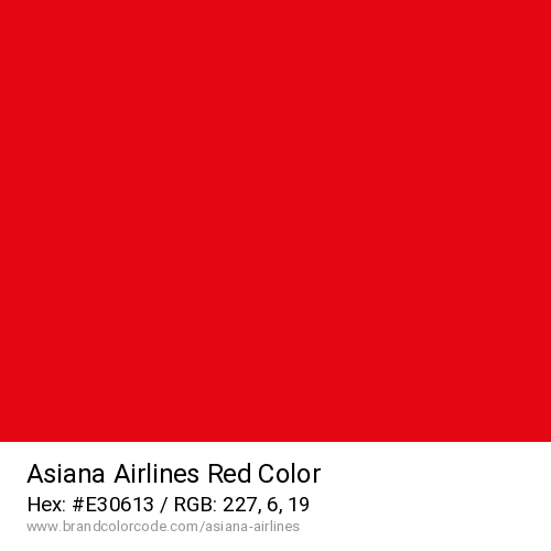 Asiana Airlines's Red color solid image preview