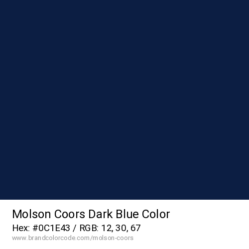 Molson Coors's Dark Blue color solid image preview