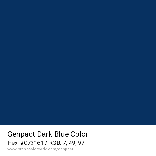 Genpact's Dark Blue color solid image preview