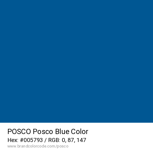 POSCO's Posco Blue color solid image preview