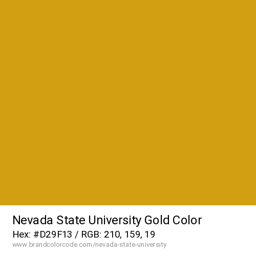 Nevada State University's Gold color solid image preview