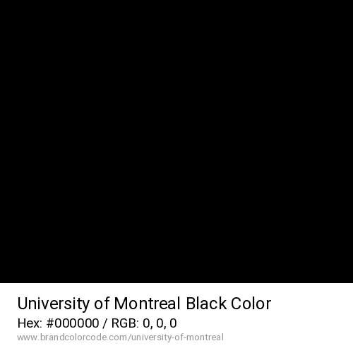 University of Montreal's Black color solid image preview
