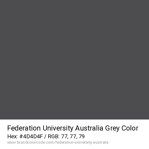 Federation University Australia's Grey color solid image preview