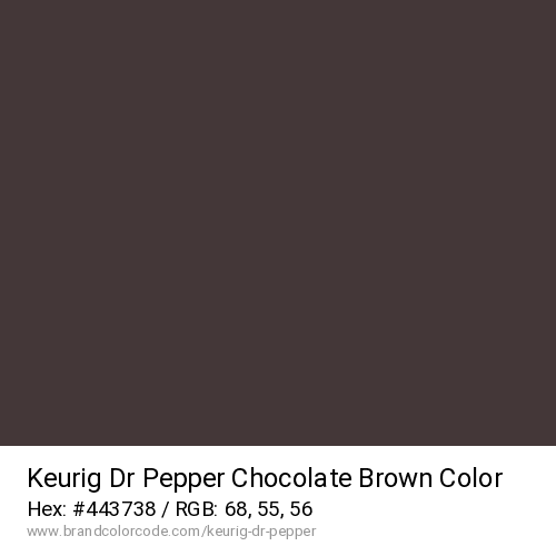 Keurig Dr Pepper's Chocolate Brown color solid image preview
