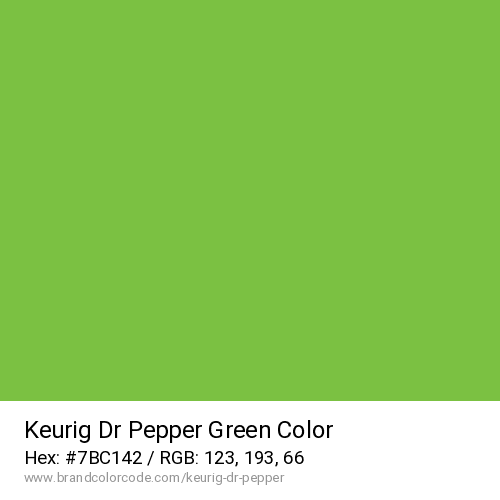 Keurig Dr Pepper's Green color solid image preview