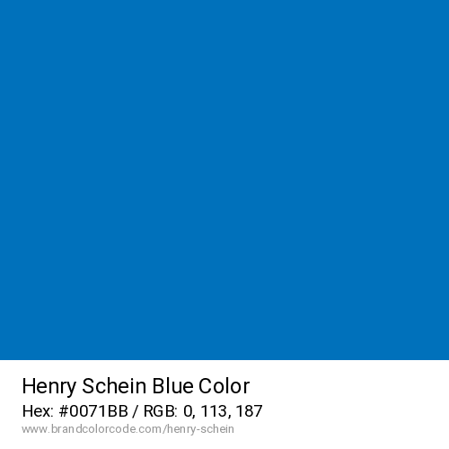 Henry Schein's Blue color solid image preview