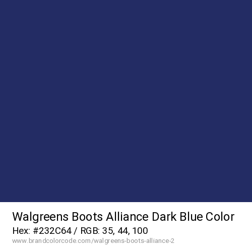 Walgreens Boots Alliance's Dark Blue color solid image preview