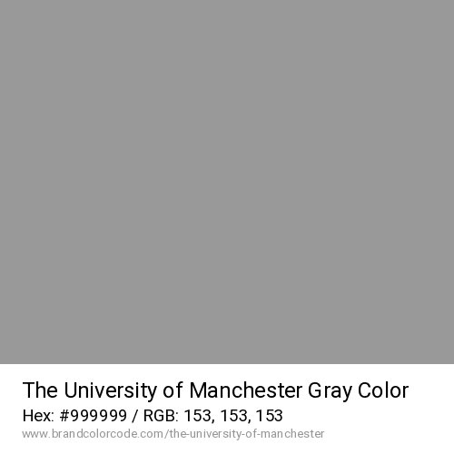 The University of Manchester's Gray color solid image preview