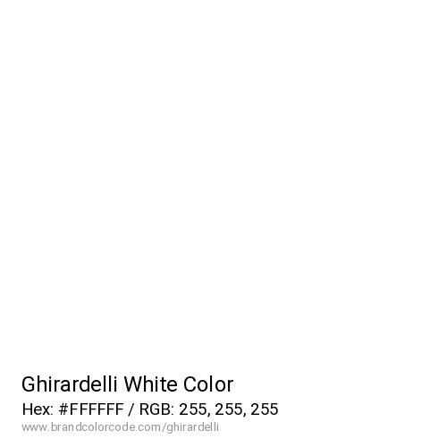 Ghirardelli's White color solid image preview