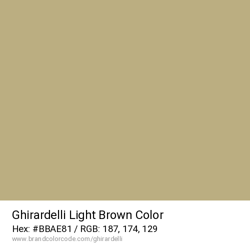 Ghirardelli's Light Brown color solid image preview
