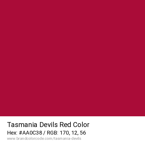 Tasmania Devils's Red color solid image preview