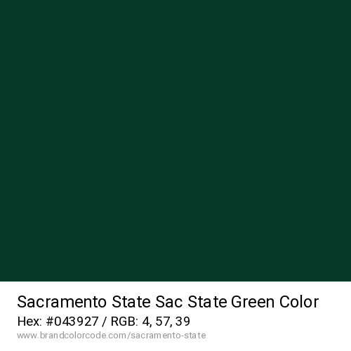Sacramento State's Sac State Green color solid image preview