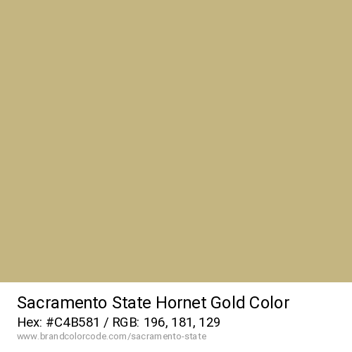 Sacramento State's Hornet Gold color solid image preview