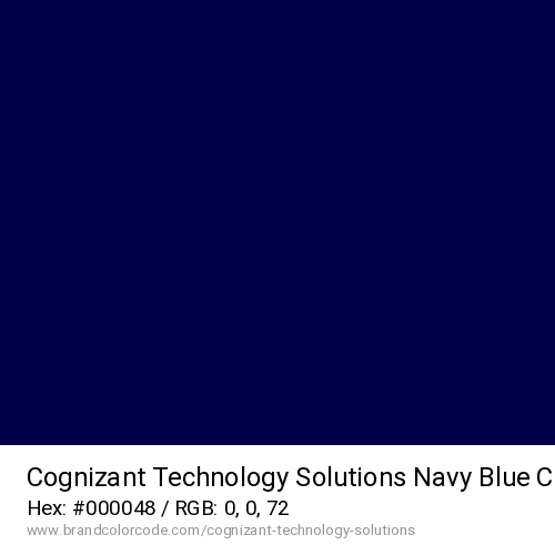 Cognizant Technology Solutions's Navy Blue color solid image preview