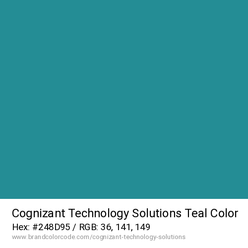 Cognizant Technology Solutions's Teal color solid image preview